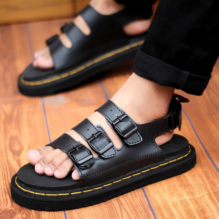 Sandal Dogmart Pria Casual Jalan Santey Modern Kulit PU Sendal Selop Original Distro Sintetic Premiuim Loafers Zovan Hector