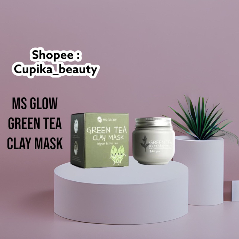 &lt;bn&gt; [ clay mask ] ms glow clay mask green tea || masker green tea ms glow clay mask