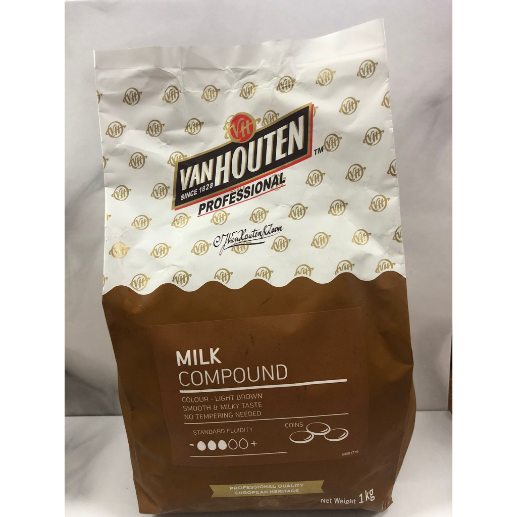 

VAN HOUTEN MILK COMPOUND ( 1 KG ) CHOCOLATE MILK COINS