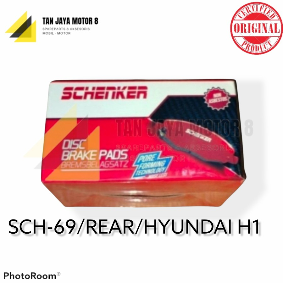 SCH-69/BRAKEPAD SCHENKER REAR HYUNDAI H1/KAMPAS REM BELAKANG