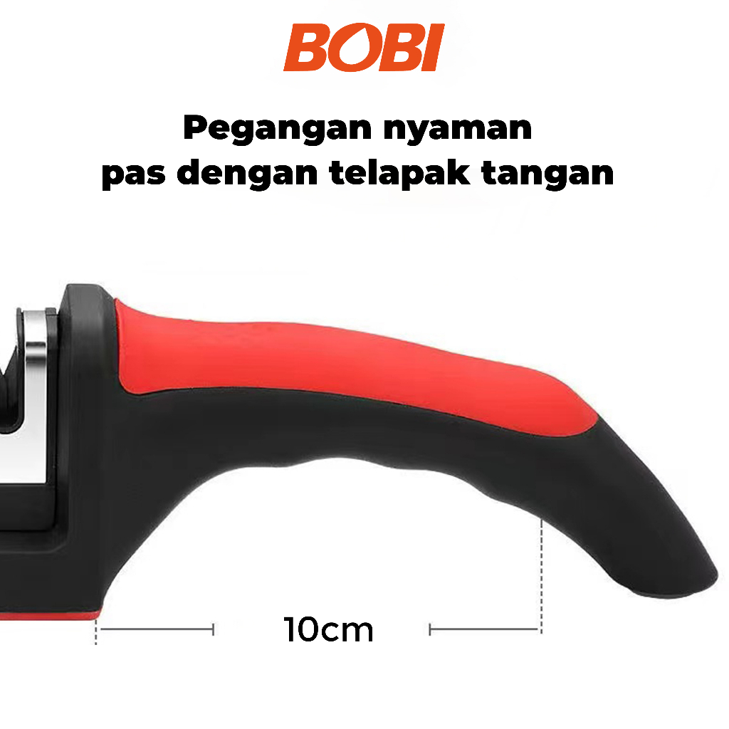 Stage Knife Sharpener atau Alat Pengasah Pisau 4 Fungsi/ 4 Stage Knife / Alat Pengasah Pisau Praktis BOBI