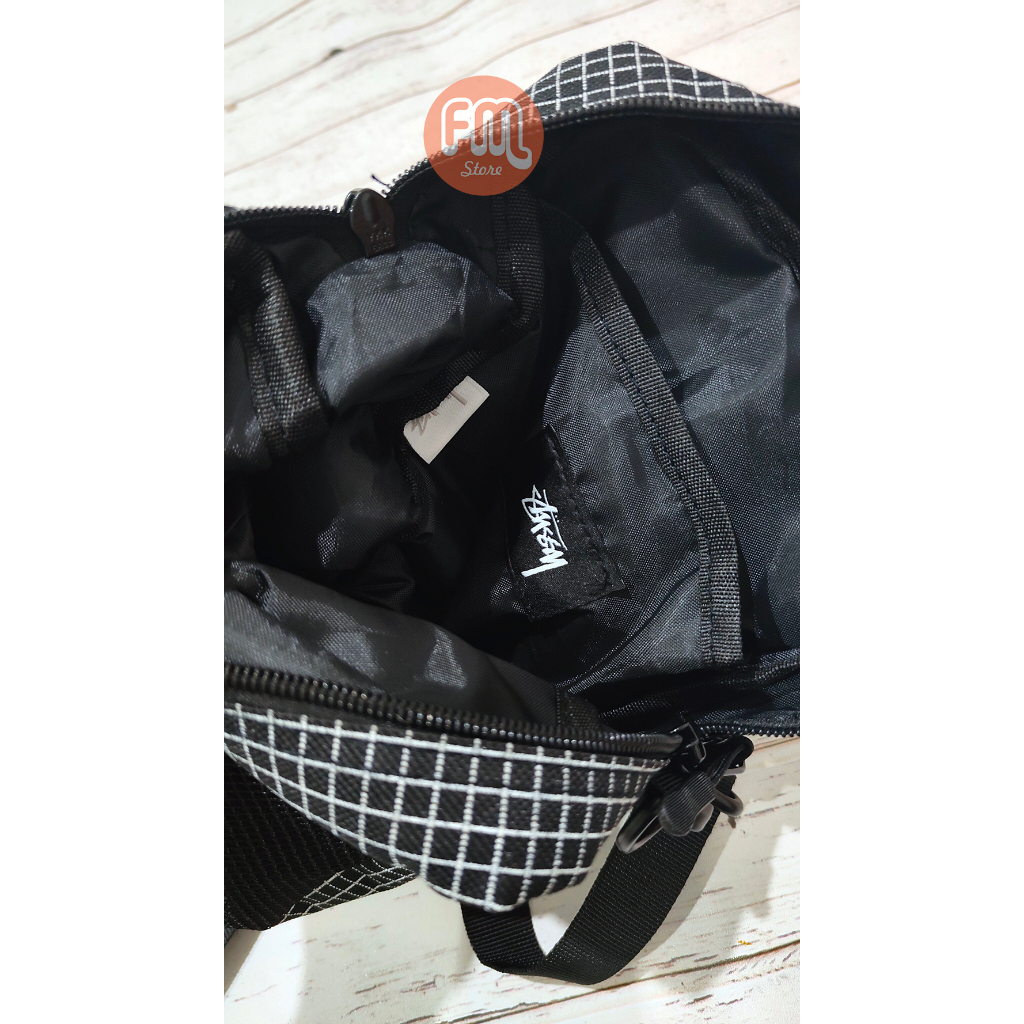 Tas Selempang Stussy Checker / Sling Bag Stussy Hype Bag