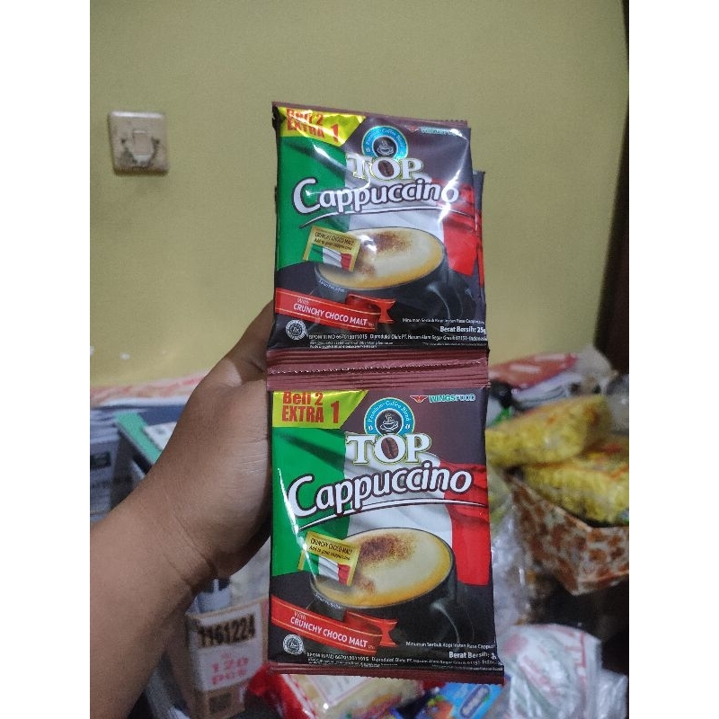 

top coffe cappucino renteng isi 15 sachet