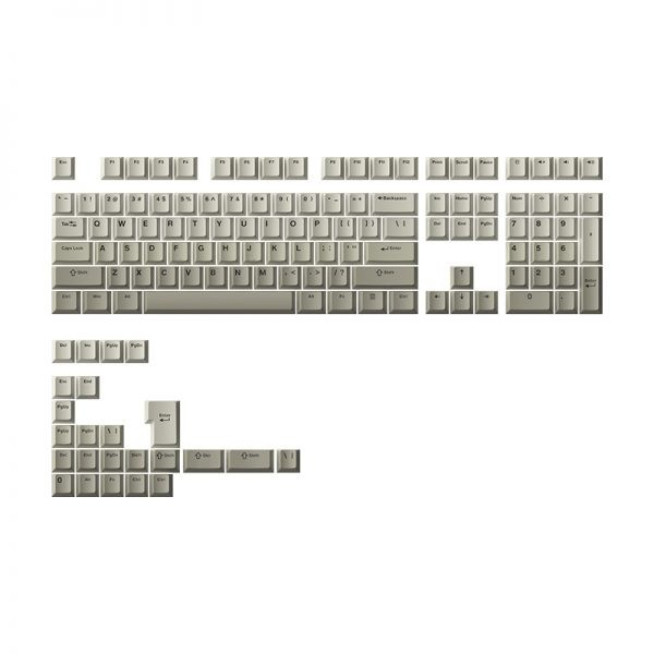 Akko Warm Gray PBT Double Shot Keycaps 132 Set Cherry Profile