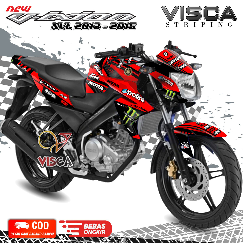 Decal Vixion NVL - Stiker Vixion NVL - Dekal Vixion NVL Full Body - Striping Vixion NVL Variasi - De