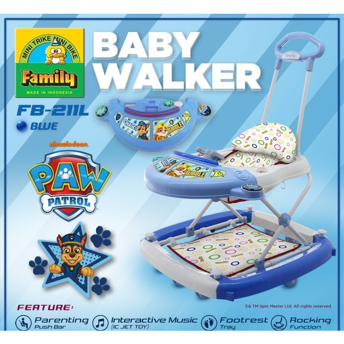 Baby Walker Family FB 211 L Dorongan Bayi Alat Bantu Bayi Jalan baby walker balita - onlinepratama88