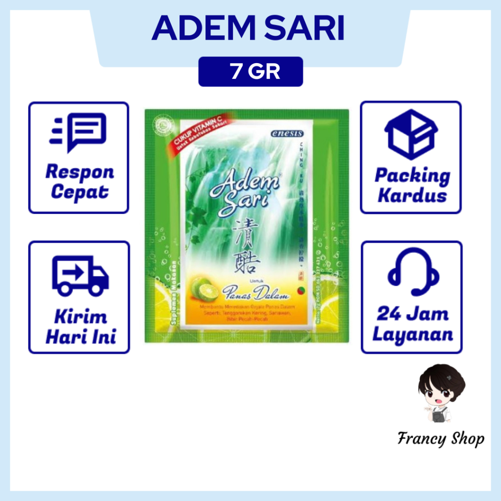 

Minuman Penyejuk Adem Sari Sachet 7 gr