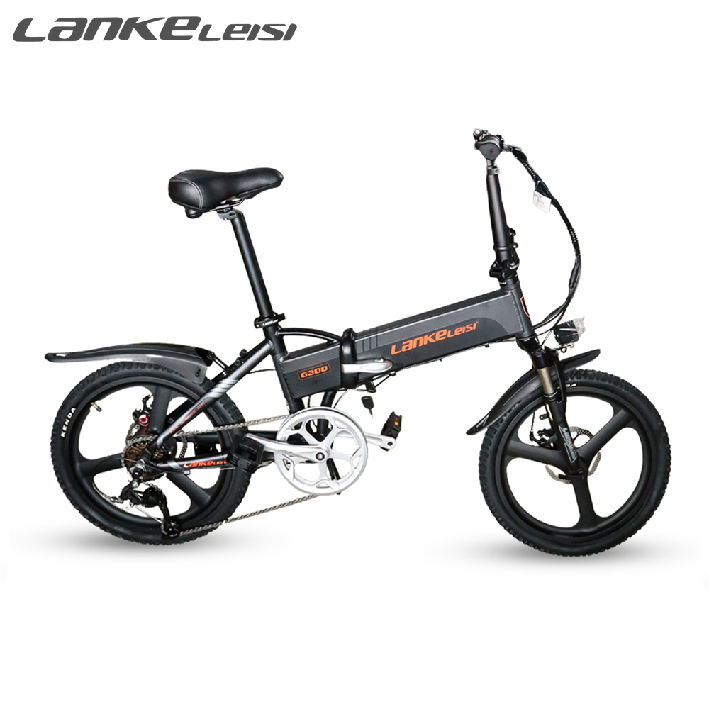 Lankeleisi Sepeda Listrik Lipat Folding Bike Moped 48V 10Ah - G300