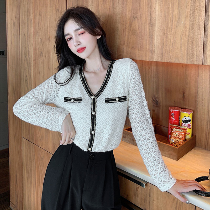 yikoo-Blouse wanita temperamen kemeja lengan panjang korea shirt