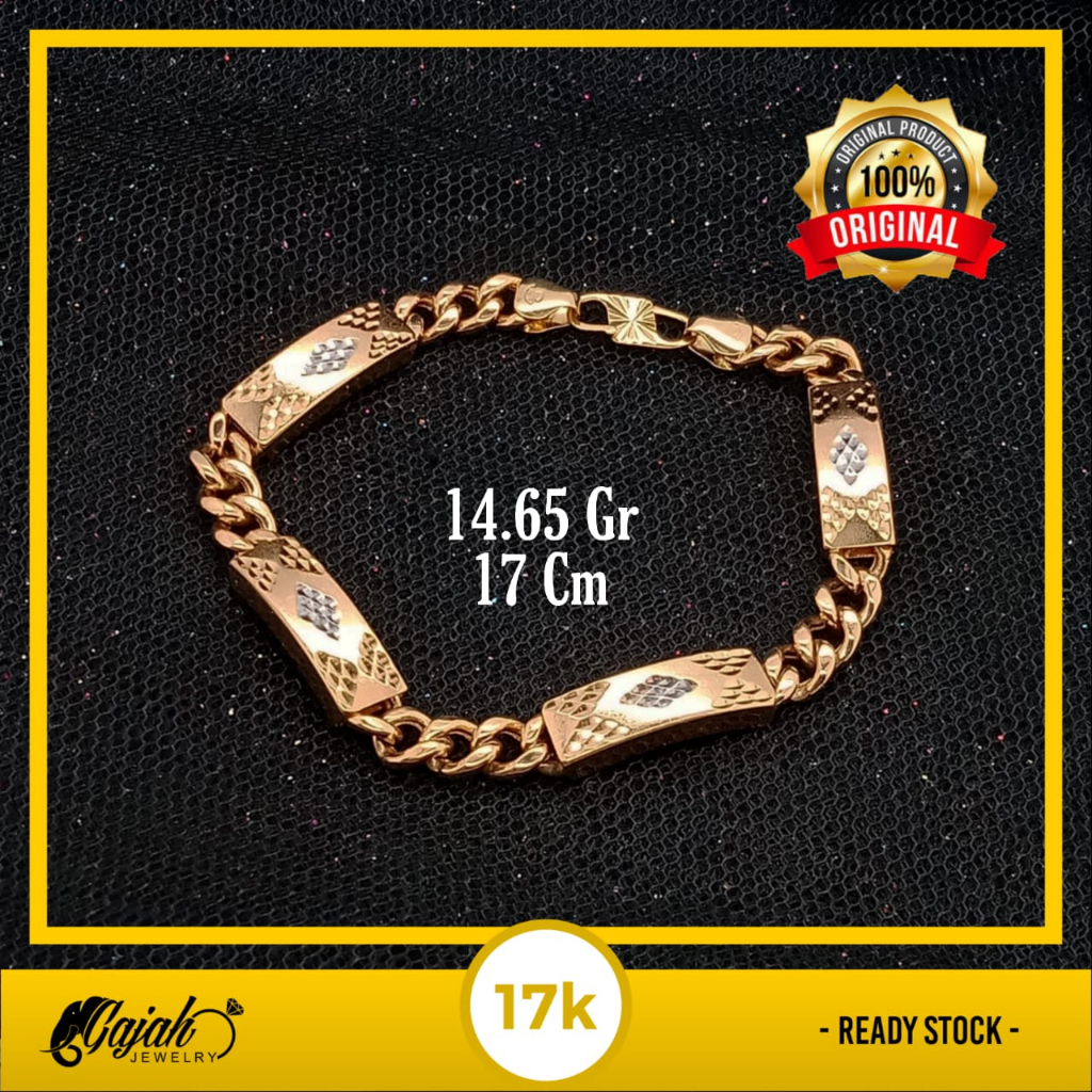 Gelang Emas 17K - 14.65 Gr Kadar 750 - 4872