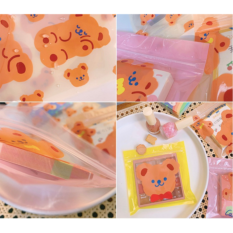 POUCH SERBAGUNA KANTONGAN ZIPPER KARAKTER LUCU ZIP LOCK