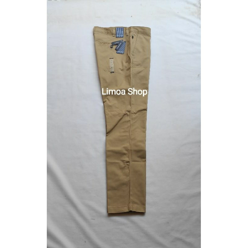 Celana Chino STANLEY ADAMS Slimfit Warna Khaki Bahan Stretch / Melar SA 25