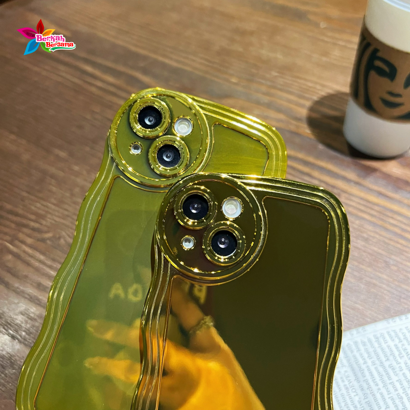 SOFT CASE SOFTCASE TPU WAVE GELOMBANG GOLD FOR IPHONE XR BB8101