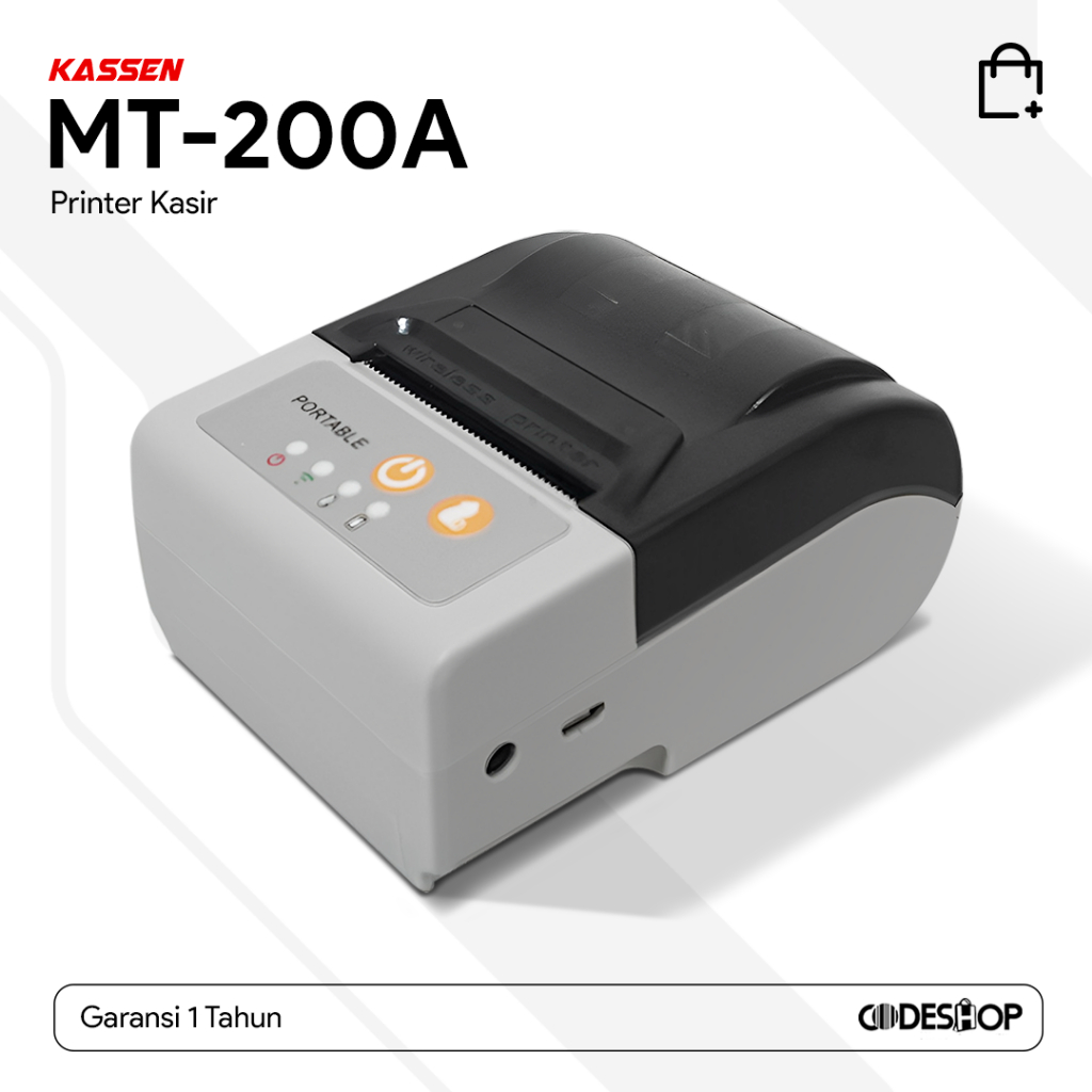 RECEIPT PRINTER BLUETOOTH KASSEN MT200A Struk Thermal 58mm Auto Cutter
