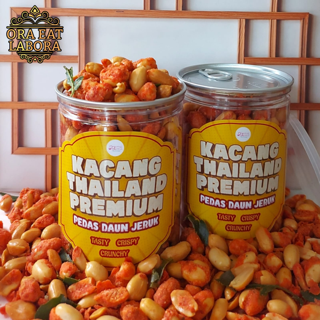 

Can Kacang Thailand Pedas Manis Crispy Daun Jeruk Kualitas Premium - Ora Eat Labora