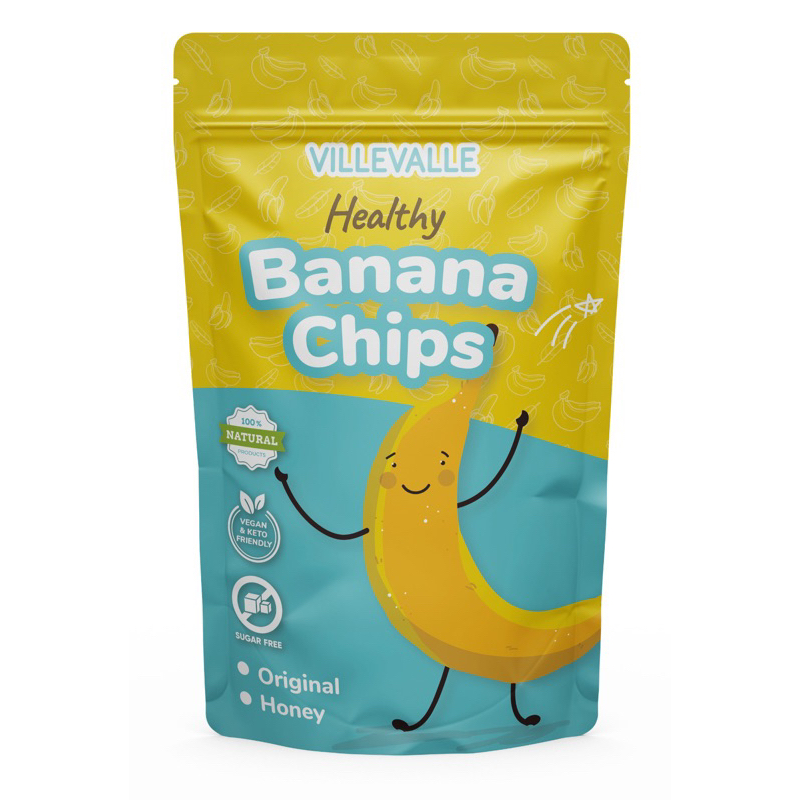 

Keripik pisang | PREMIUM Healthy Honey Chrispy Banana airfried 145gr ( manis madu )