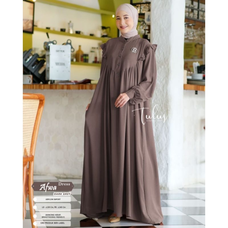 TERMURAH GAFFA THE LABEL AFWA DRESS | BEST SELLER DRESS