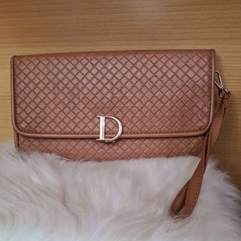 CLUTCH BAG D BROWN