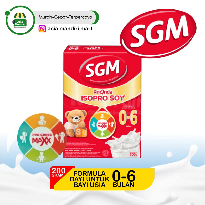 SUSU SGM SOYA USIA 0-6 BULAN 200GR