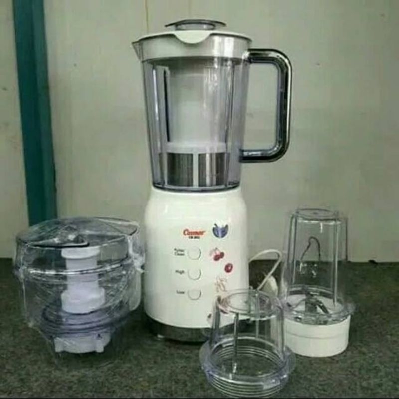 Blender COSMOS CB 802 / CB802  (4in1) Bisa Berhenti Sendiri With Chopper + Filter Ampas GARANSI RESMI