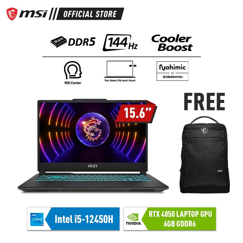 MSI Cyborg 15 A12VE i5-12450H 16GB 512GB RTX4050 15.6&quot; FHD 144Hz W11