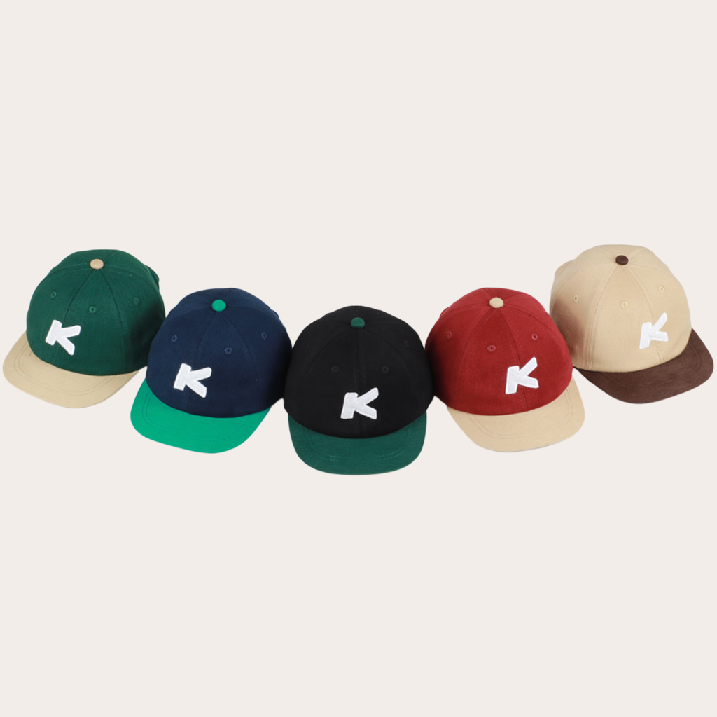 KAIRIKIDS TOPI ANAK USIA 2-6 TAHUN MODEL BASEBALL CAPS KOMBINASI BAHAN RAFEL