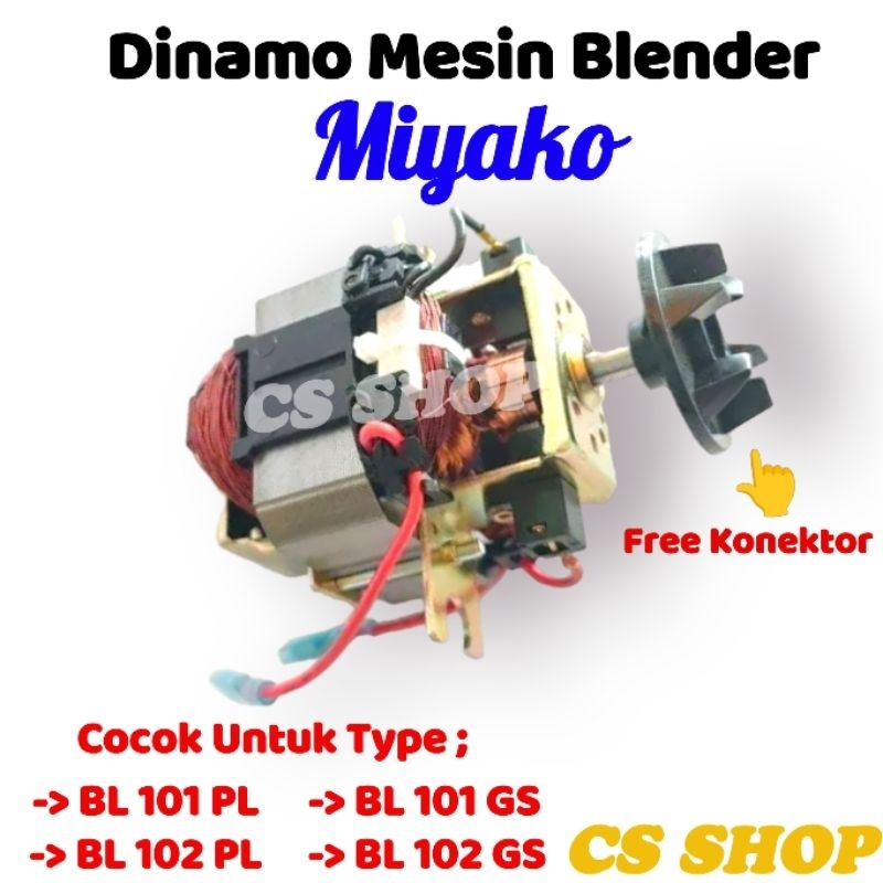 DINAMO MESIN BLENDER MIYAKO BL 101 BL 102 BL 101 GS BL 102 GS/GULUNGAN MESIN BLENDER MIYAKO 1 L MESIN ON OFF