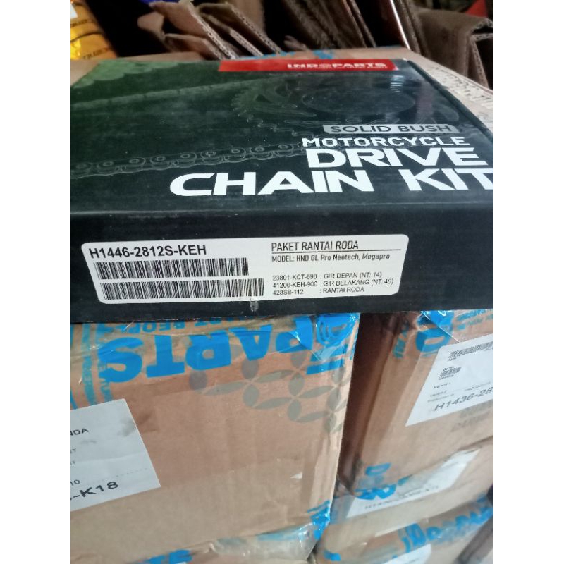 GEAR SET/GEAR PAKET RANTAI 428H INDOPART MEGAPRO KEH