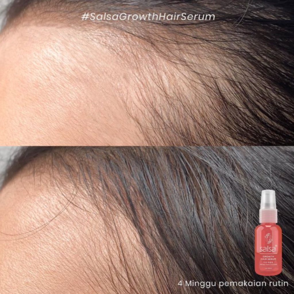 SALSA HAIR SERUM Treatment Rambut Spray Rose Perawatan Rambut Rusak Keratin &amp; Growth Repair 80ml