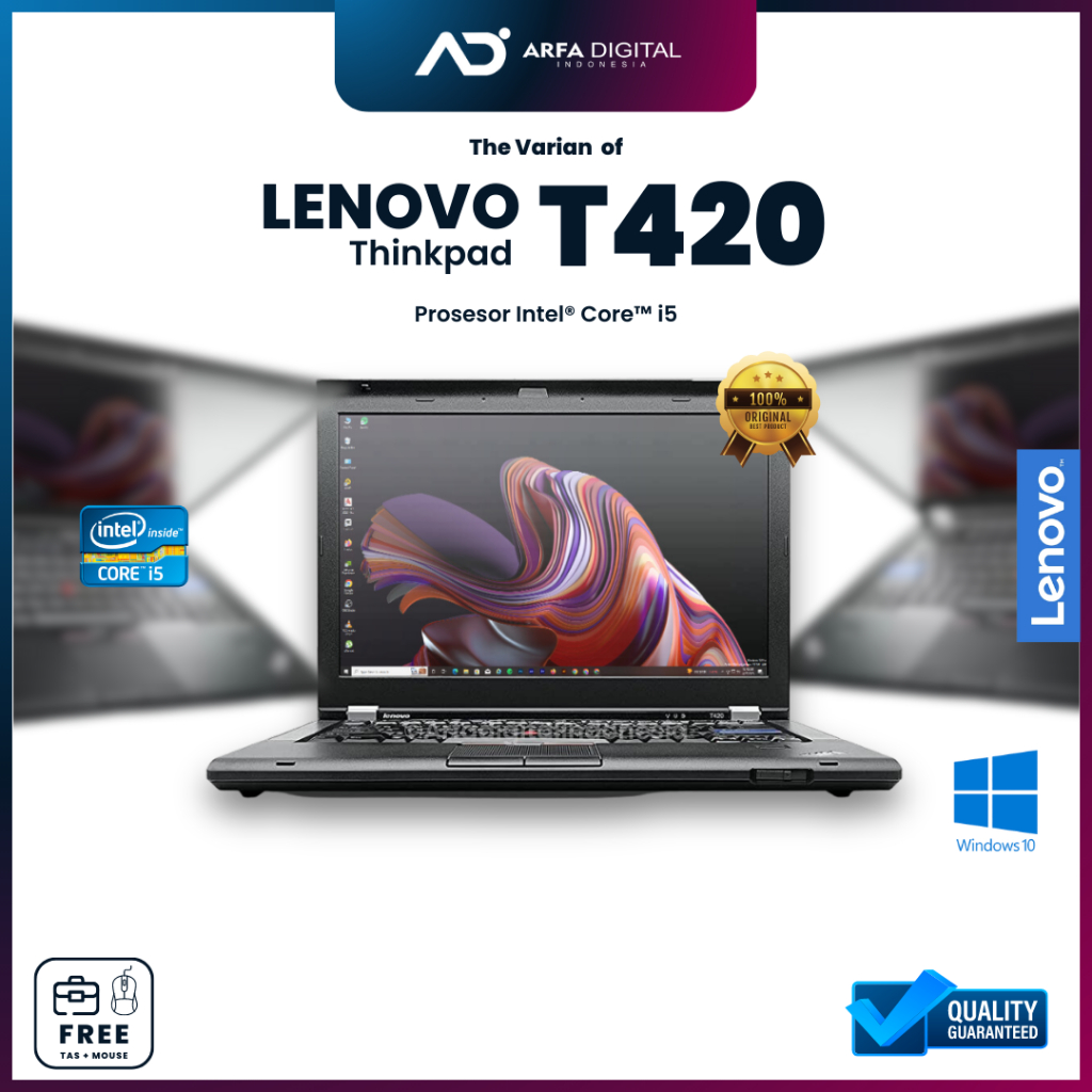 Laptop Lenovo Thinkpad Second T420 Core I5 Gen 2 Ram 8GB SSD 256GB Original Bergaransi