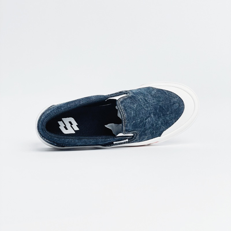 SIDSNEAKS Sepatu Slip On Pria Exelas Hugo Denim Wash R/B Stripe