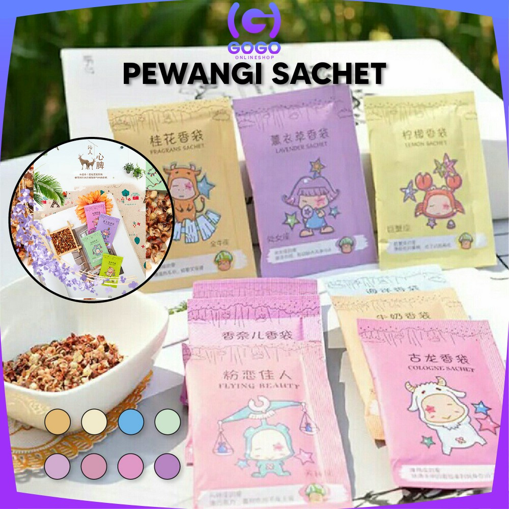 GOGO-C835 Pengharum Ruangan Sachet Pewangi Ruangan Aromaterapi / Parfum Ruangan Saset Mini Pewangi Lemari Pakaian / Pewangi Mobil / Pewangi Mini Ruangan