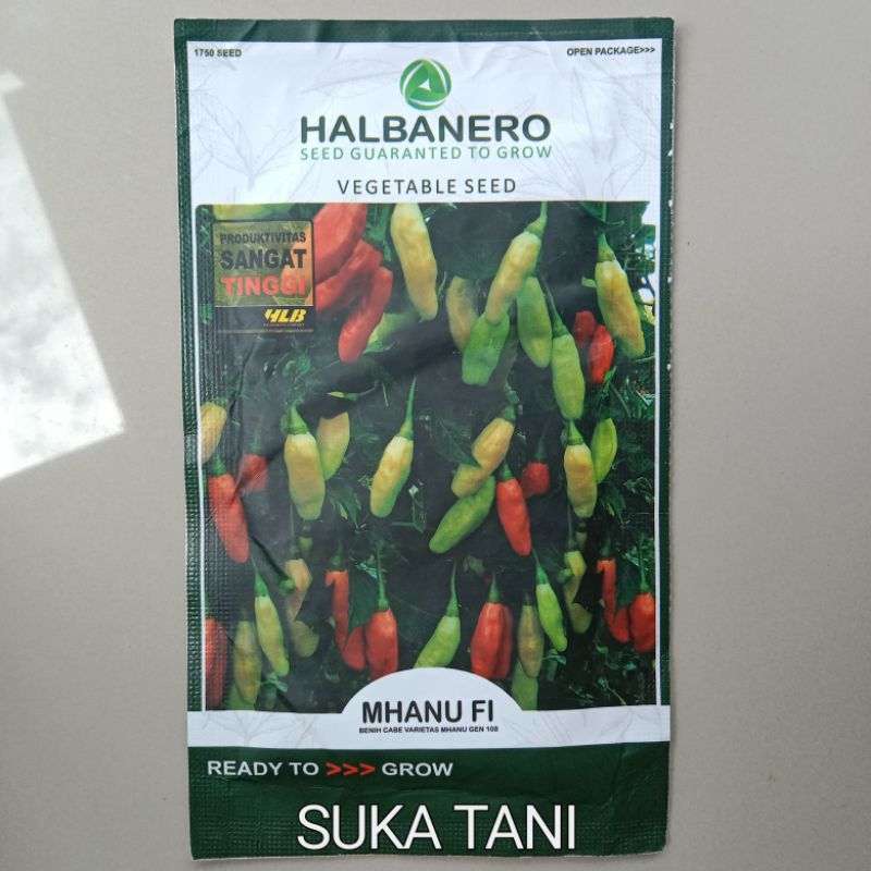 Bibit Benih Cabai Cabe Rawit MHANU F1. Berat 10gr