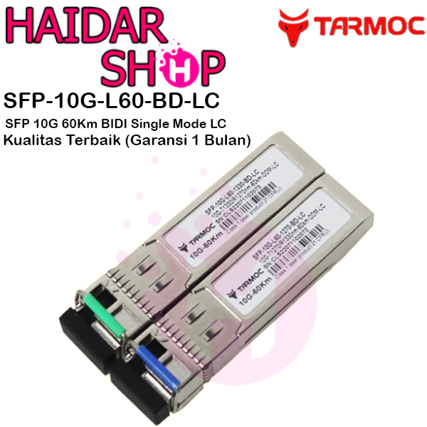 Tarmoc SFP-10G-L60-BD-LC | SFP+ 10G BiDi 60KM SM LC | SFP+ 10G 60KM LC