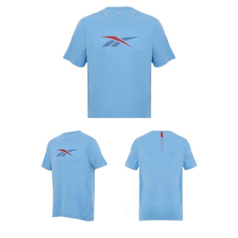 REEBOK MEN'S RUNNING TEE ORIGINAL 100% - DRY FIT REEBOK - KAOS REEBOK PRIA - BAJU OLAHRAGA REEBOK - 