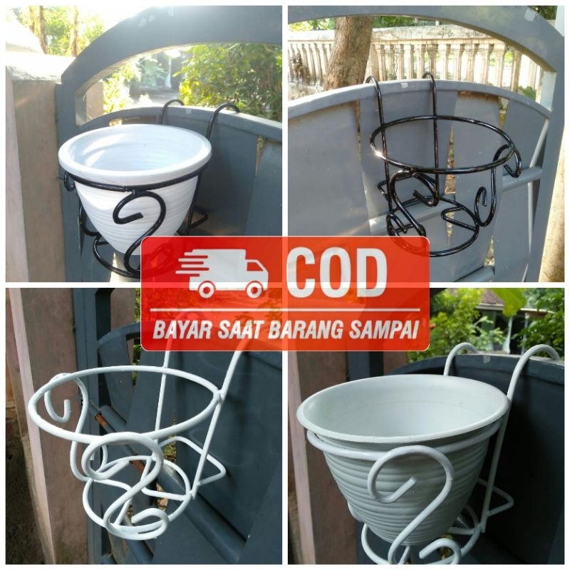 rak pot gantung balkon