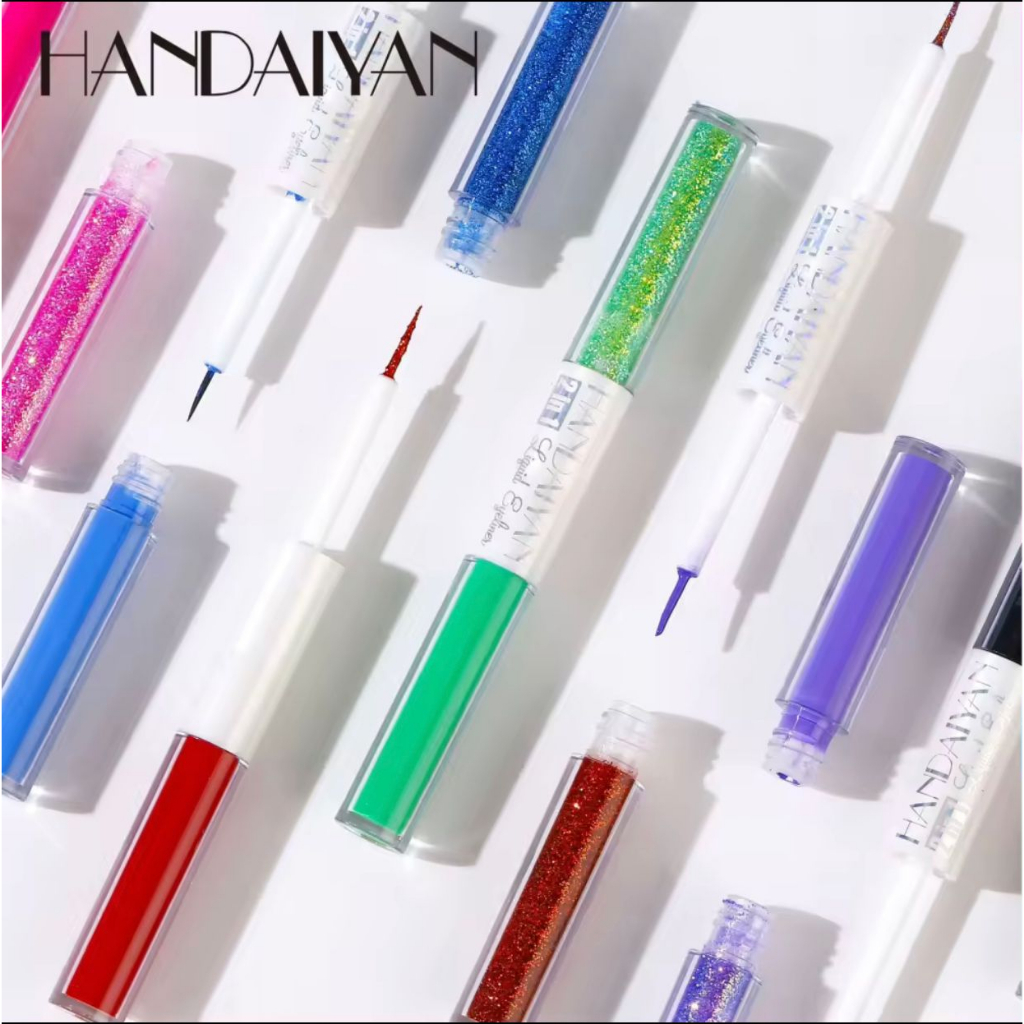 RCS - NEW ~ HANDAIYAN eyeliner 2in1 handaiyan liquid eyeliner glitter EXP 2025 eyeliner putih