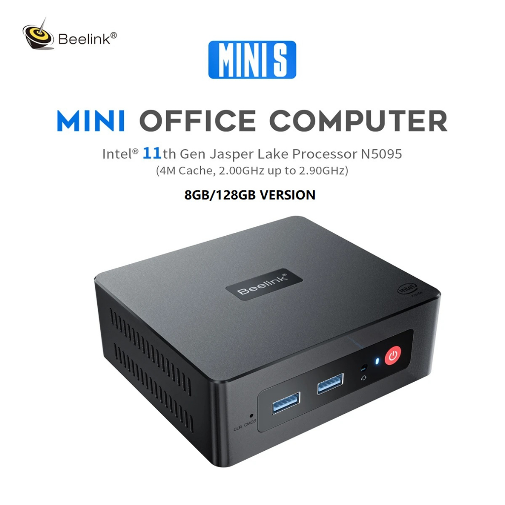 BEELINK MINI S Mini PC - RAM 8GB ROM 128GB - Intel Celeron N5095