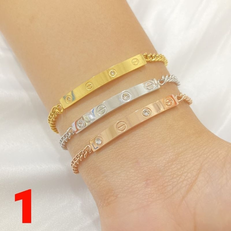 Gelang emas muda kadar 15% (CEK BERAT DI VARIASI)