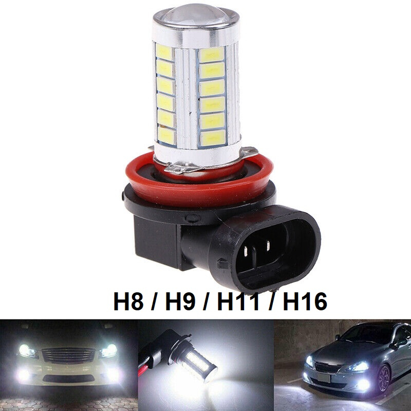 Lampu led foglamp fog lamp foglight H8 H9 H11 HB3 HB4 9005 9006 33 Titik SMD 5 Sisi