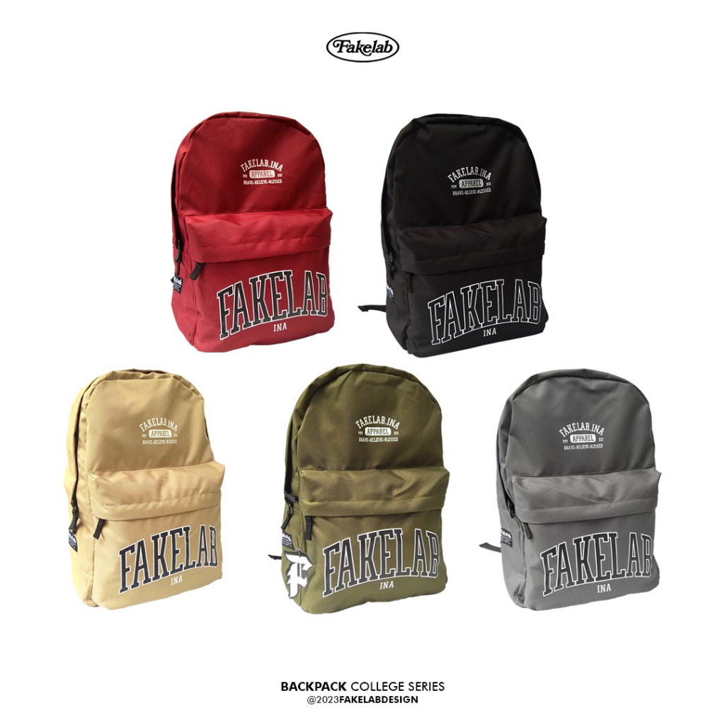 Fakelab Backpack College Fakelab / Tas / Bag / Ransel / Bp