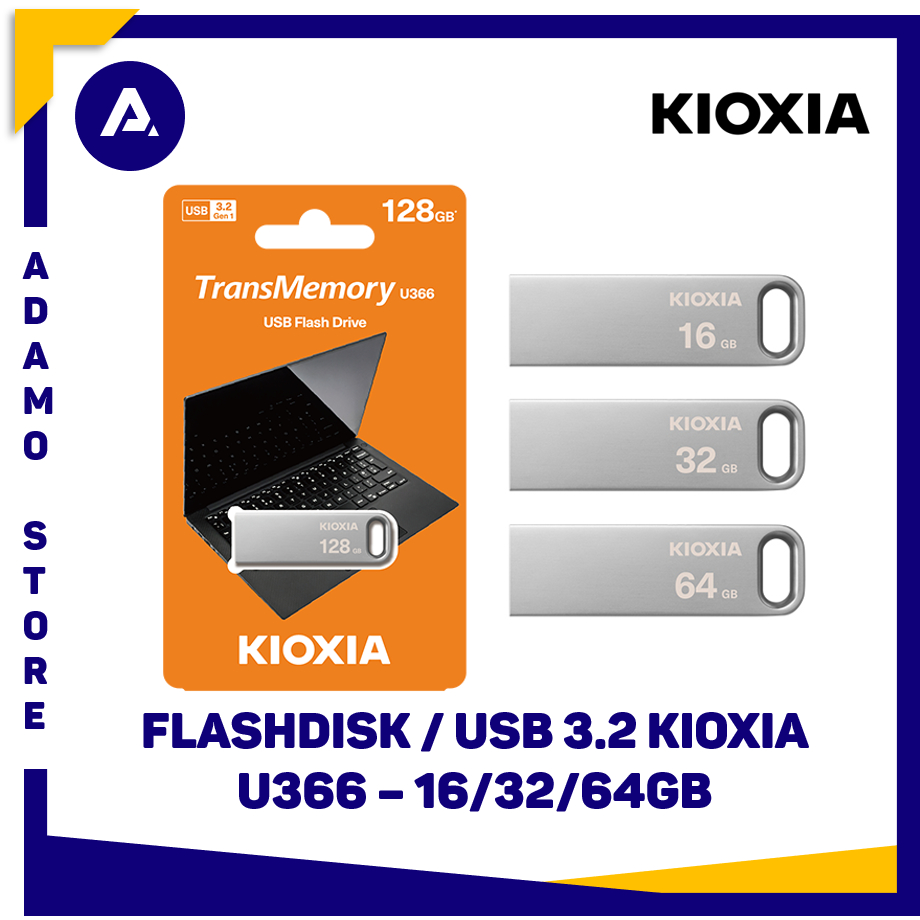 Flashdisk Kioxia 16GB 32GB 64GB USB 3.2 U266 Metal / Besi