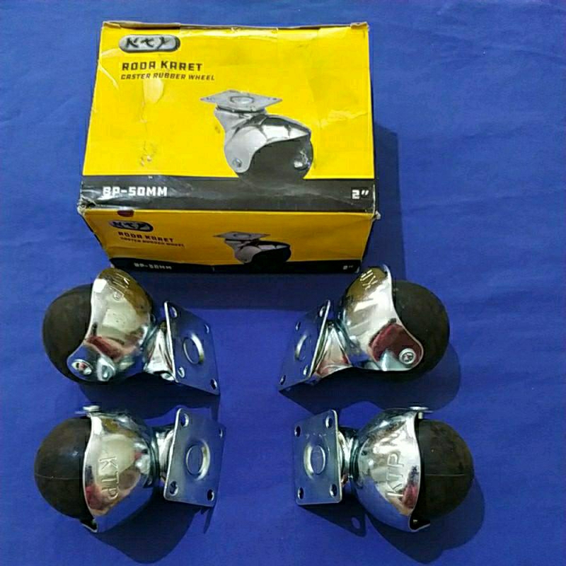 Roda kursi sofa/ Roda Spring bed/ Roda Casters BP-50 ktp atau Triple S harga per set (4 roda)