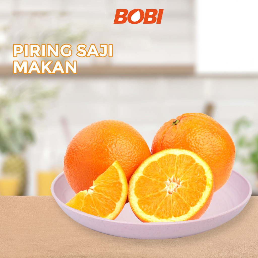 Piring Makan Saji - Round Plate / Piring Saji Ramah Lingkungan - Warna Random