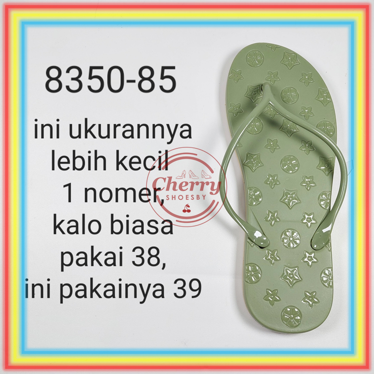 8350-85 Sandal Jepit Verotino Tali Kecil Motif Bunga-Bunga