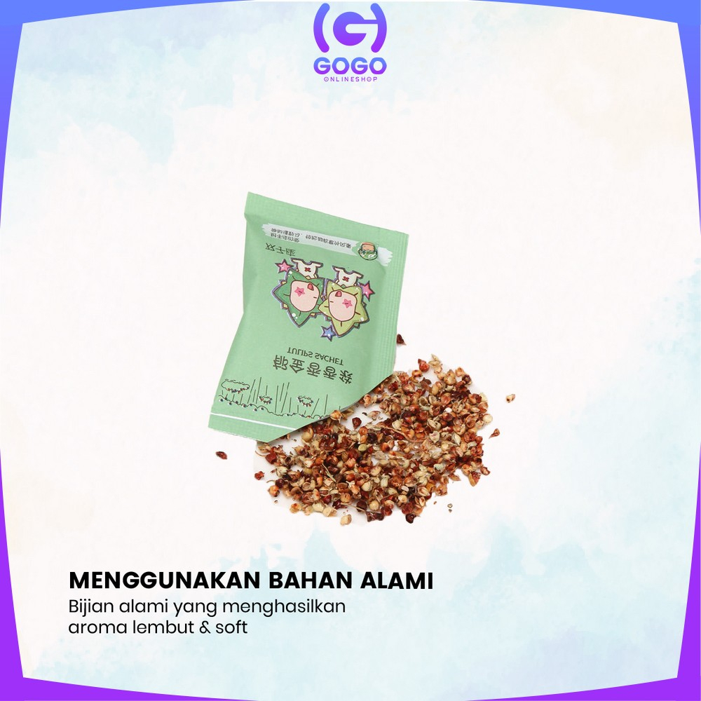 GOGO-C835 Pengharum Ruangan Sachet Pewangi Ruangan Aromaterapi / Parfum Ruangan Saset Mini Pewangi Lemari Pakaian / Pewangi Mobil / Pewangi Mini Ruangan