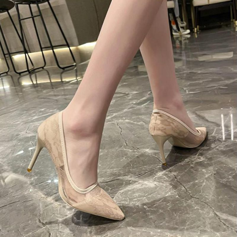 23298 Sepatu pesta high heels wanita import elegan korean style