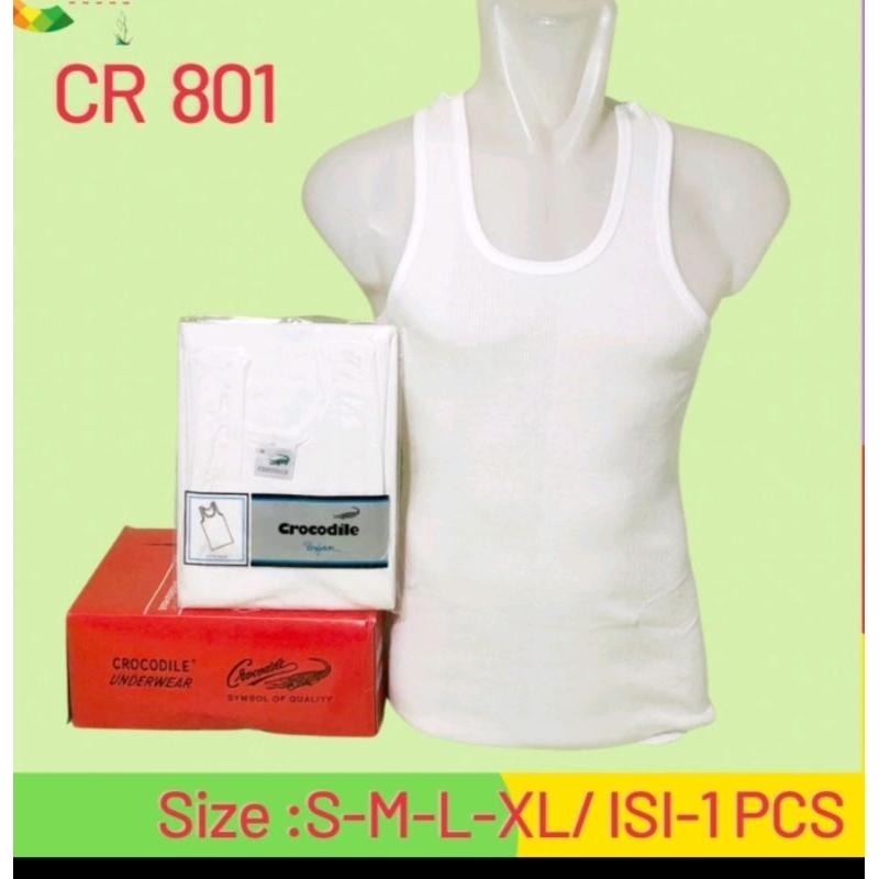 Singlet Crocodile Putih 801