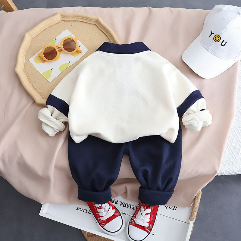 setelan baju anak premium impor korea motif 39Navy usia 6 bulan - 5 tahun