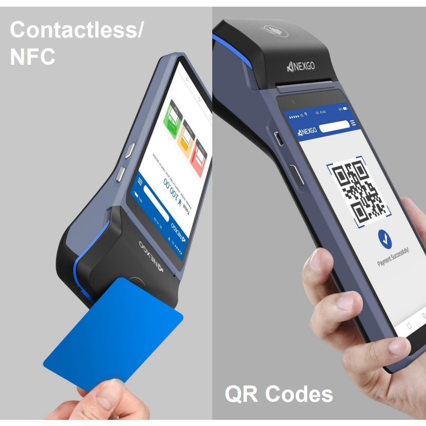 Mesin Kasir Android Thermal Printer NEXGO P200 4G LTE RAM 2/16GB | NFC | Barcode Scanner